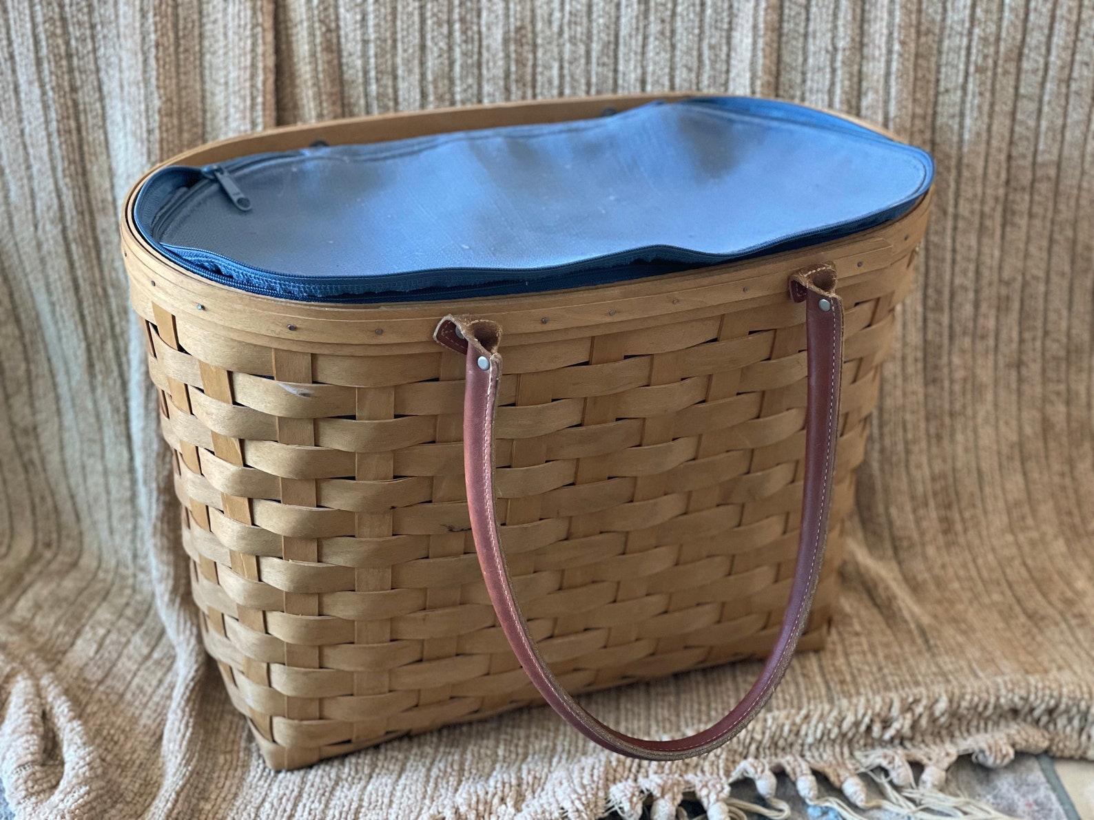 Longaberger Basket, 2002 Good Ol Summertime Large Boardwalk Basket