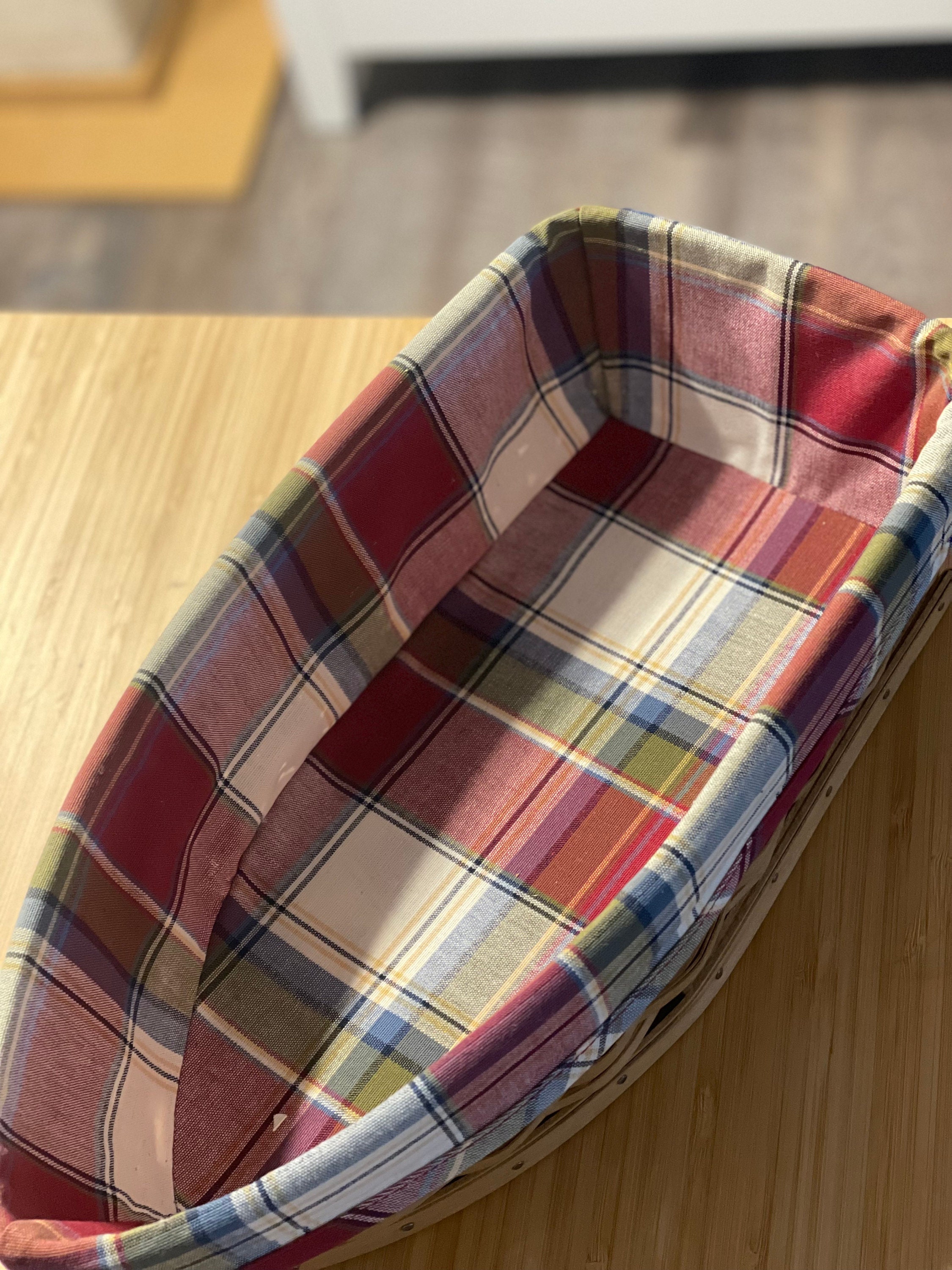 RARE Longaberger Basket, 2004 Row Your Boat Basket, Includes Plaid