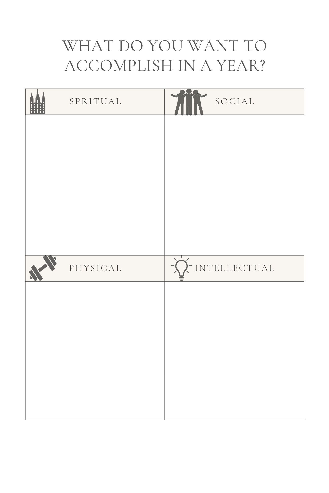 52week LDS Youth Goal Setting Journal Inspiring Digital Etsy