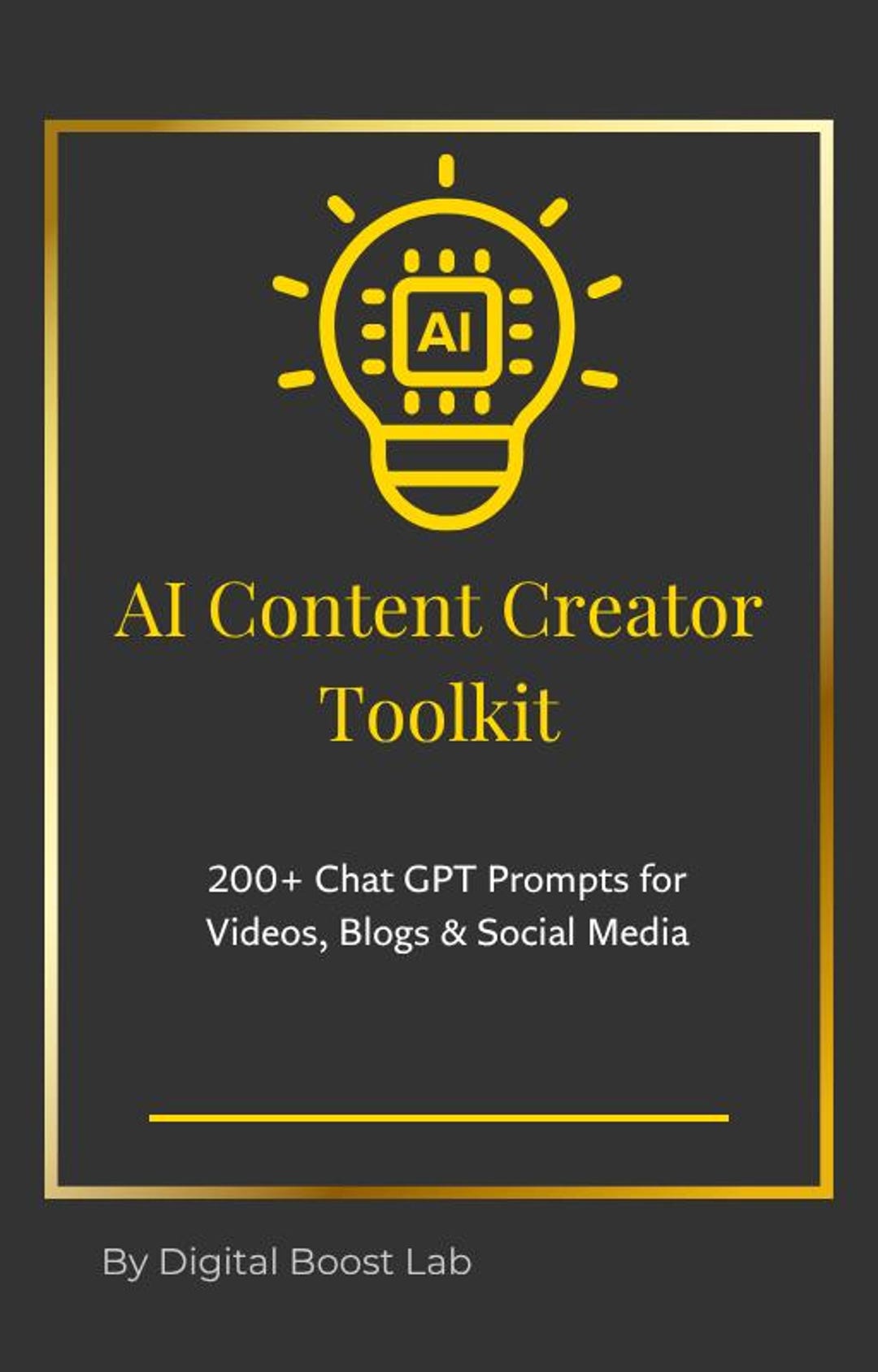AI Content Creator Toolkit | 200+ Chatgpt Prompts for Youtube, Blogs ...