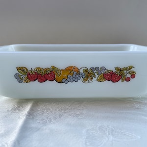 Vintage Fire King Anchor Hocking Natures Bounty Loaf Pan 441
