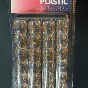 Plastic hair beads