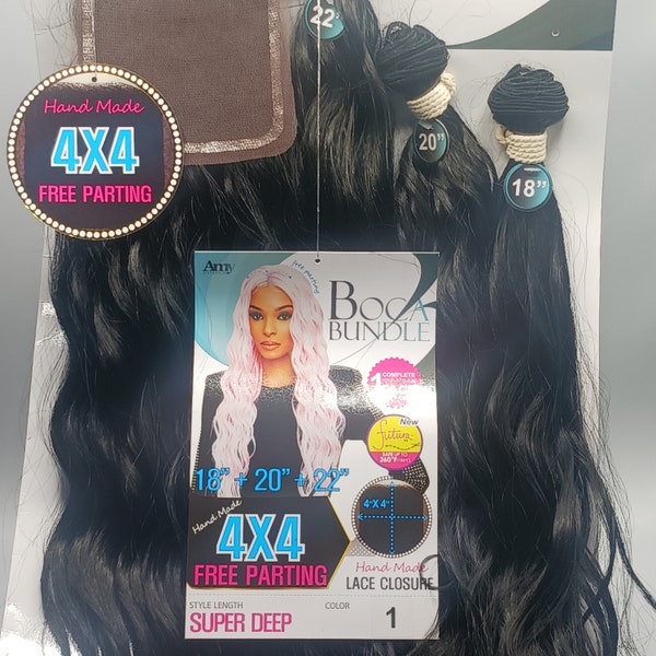 Synthetic full head weave bundle pack