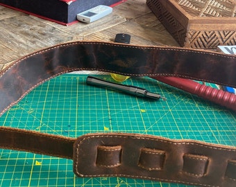 Adjustable Leather Guitar Strap