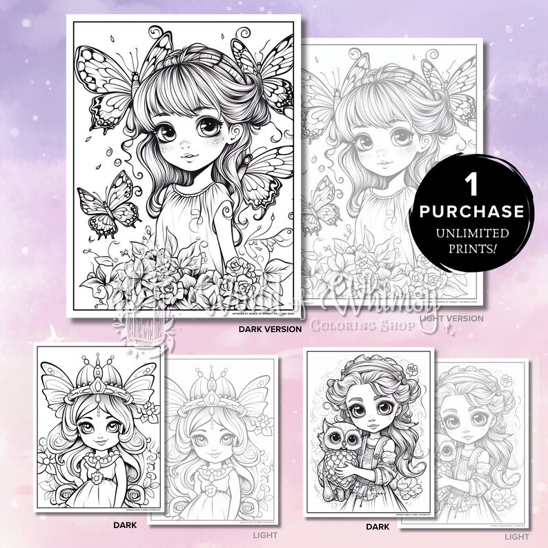 Darice Garden Fairies Coloring Book - 10"L X 7.5"W, Detailed Pages For Kids