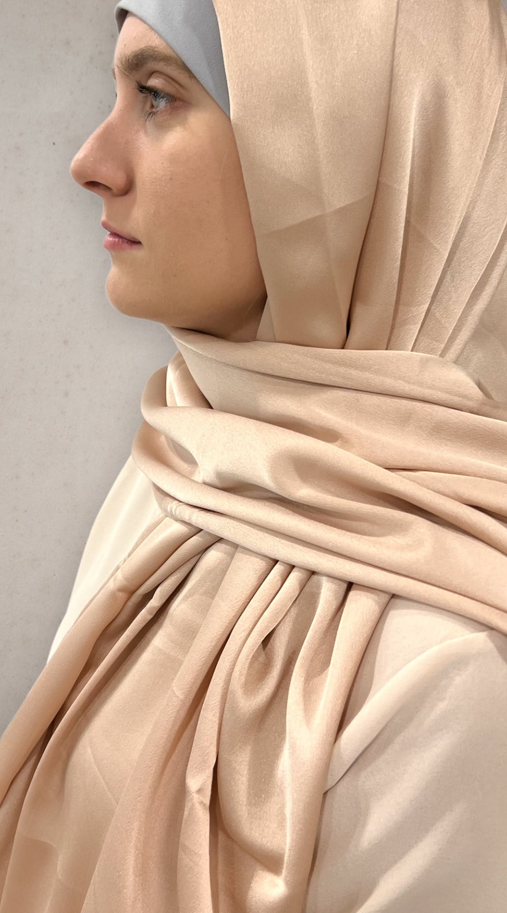 silk satin hijab dress
