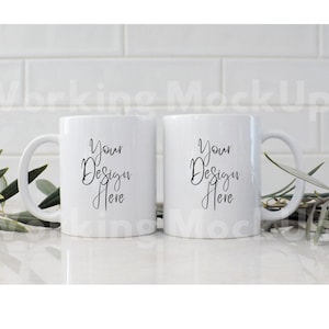 Plant Lover Mug Mockup, Peaceful Mug Mockup, 11oz Mug Mockup, Summer Mug Mockup, Health and Wellness Mockup, Coffee Mug Mockup