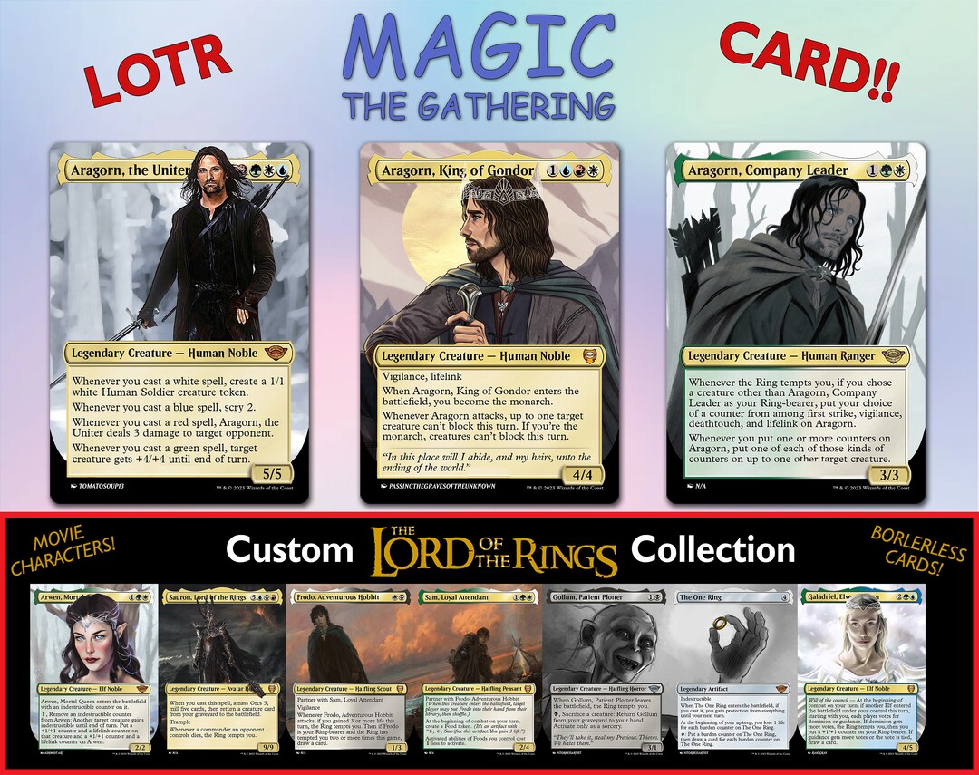 LOTR Magic the Gathering Card physical Digital Lord of the Rings MTG