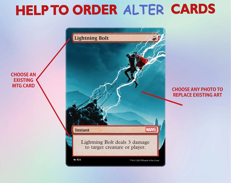 Custom Magic the Gathering Card physical Digital Personalized MTG