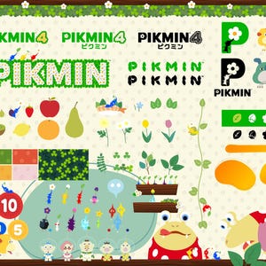 Pikmin Vector Bundle Digital Files / DIY Pikmin gifts and merchandise / Illustrator, Cricut /  Video game art Design
