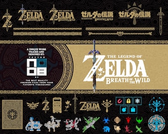 The Legend of Zelda Breath of the Wild / Nintendo / Cricut SVG / Branding / Princess Zelda / Custom Design / Fan Made / Logo