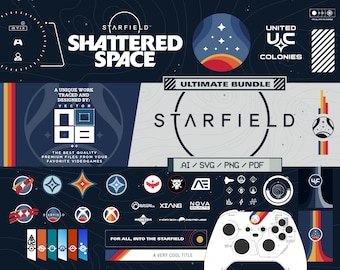 Starfield Ultimate Bundle / DIY gifts and merchandise / Illustrator, Cricut / Customization Design / Fan made / Shattered space