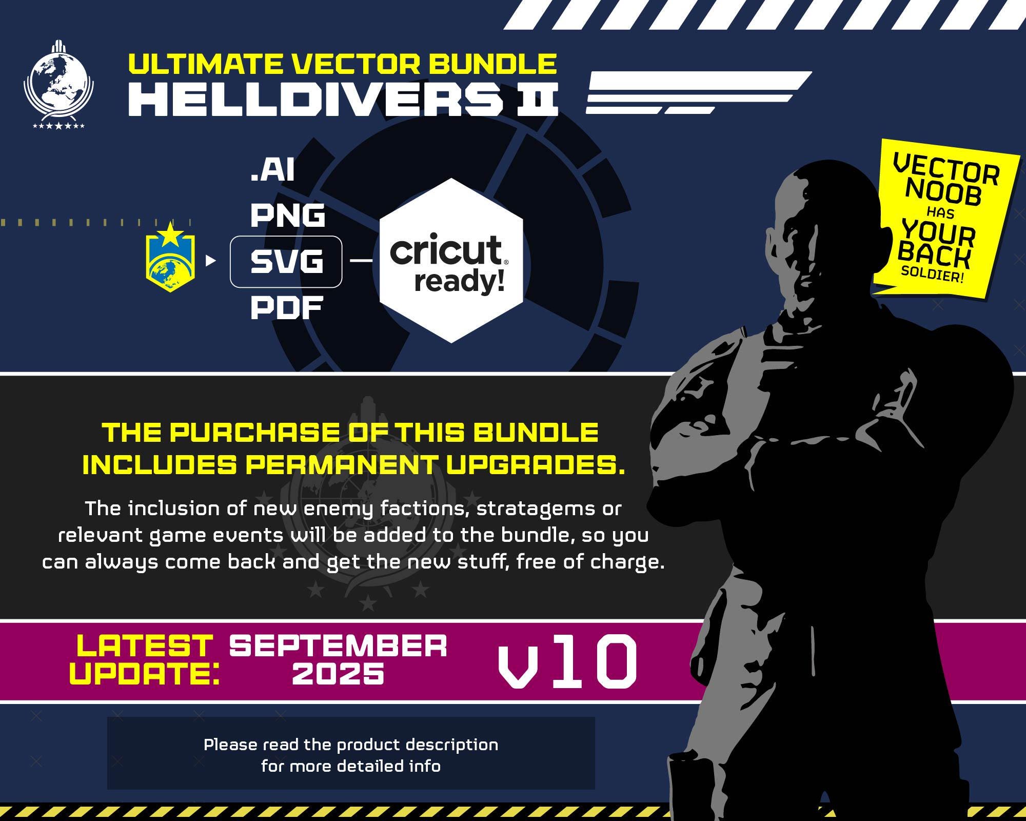 Helldivers II Ultimate Vector Bundle / Digital Files / DIY Helldivers ...