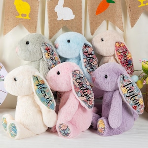 Personlig plyschkanin: Handgjord gosedjurskanin, påskpresent