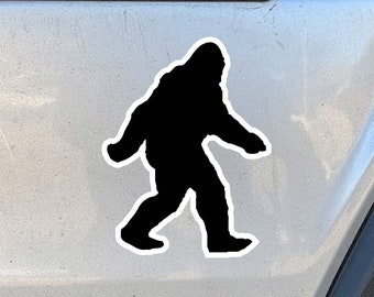 Sasquatch / Silueta de Pie Grande / Pegatina de vinilo
