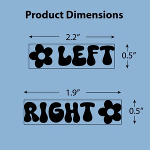 Left & Right Sticker | 2 Sticker Set | Funky Left Right Direction Help ...