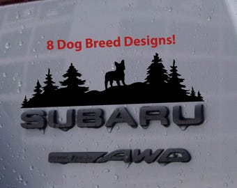 Small Dog Breeds (8 Options!) | Hunting & Hiking Nature Scene | Dog Silhouette Sticker