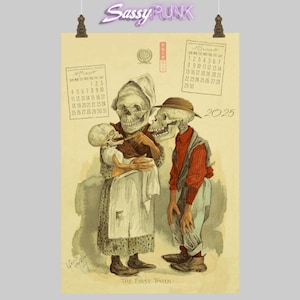 The Antikamnia Ceramic Company Kalender 2025 Mai Juni Der erste Zahn Louis Crusius Poster Druck Neujahrsgeschenk für Apotheker Doktor