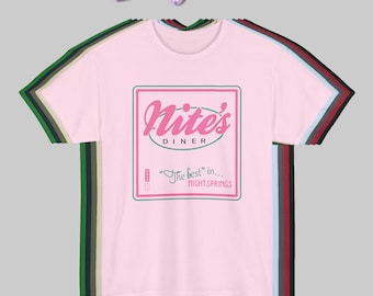 The Best Nite's Diner Night Spring T-shirt  Inspired Alan Wake 2 Video Game Gift for Gamer Diner T-shirt Oh Deer Bright Falls Washington Fan
