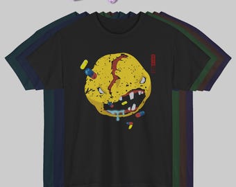 Cyberpunk T-Shirt or Tank Top | V's Fav Shirt Psychedelic Horror Smiley Face Pills Gift for Gamer Convention Tee