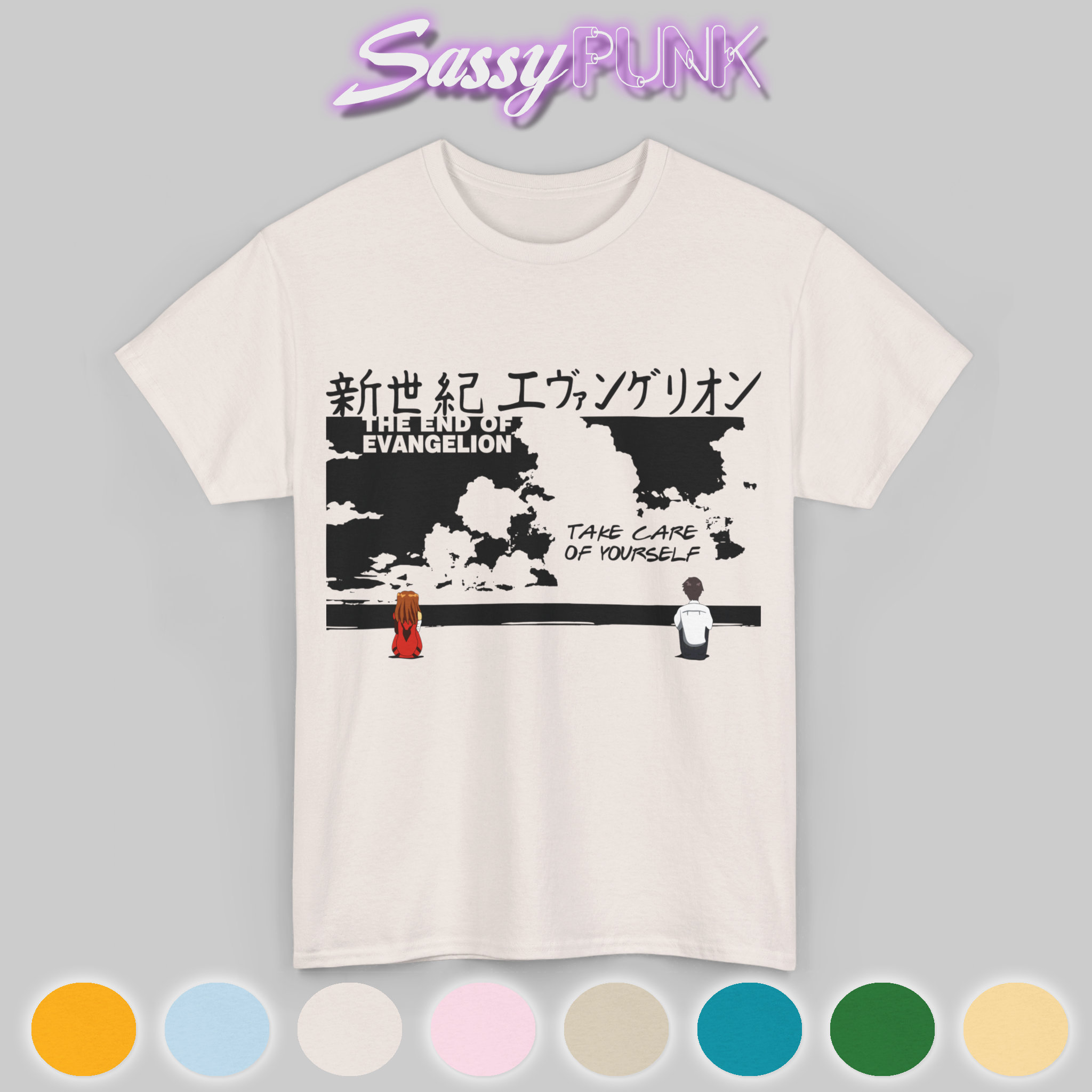 The End of Evangelion Take Care of Yourself T-shirt Unisex