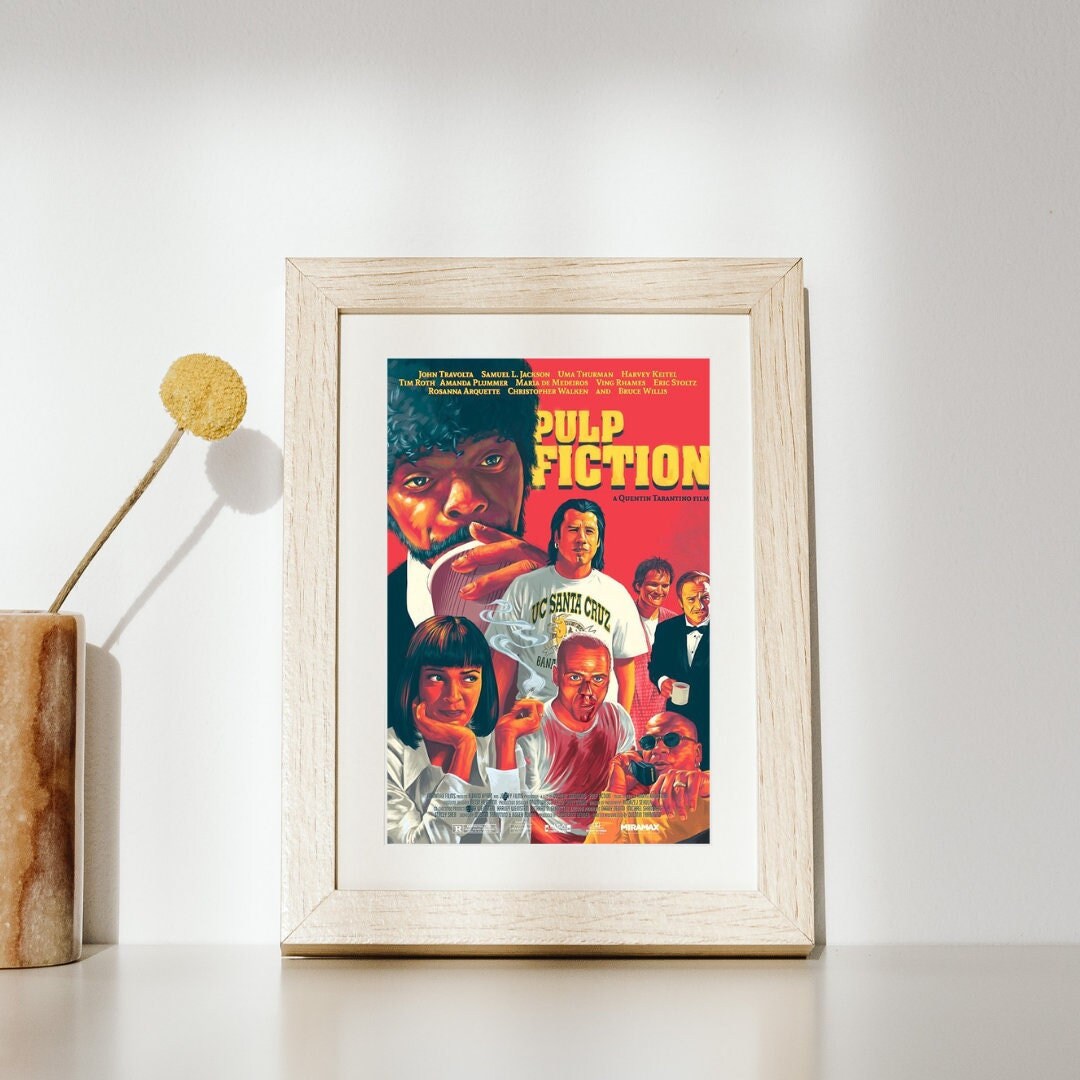 Vintage Pulp Fiction Movie Poster Classic Kraft Paper Wall Decor ▻   ▻ Free Shipping ▻ Up to 70% OFF