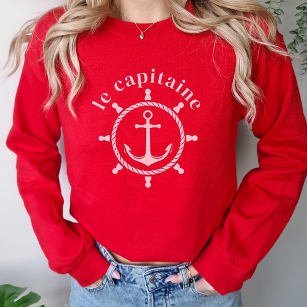 boat captain sweatshirt | le capitaine crewneck | aesthetic crewneck | 2024 beach sweatshirt | summer hoodie | california sweatshirt | VSCO