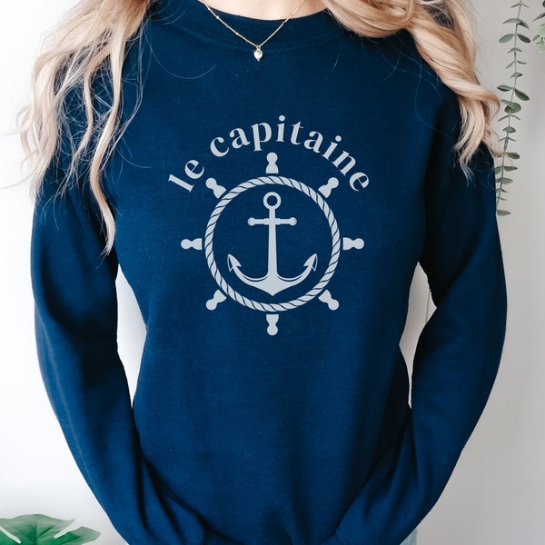 le capitaine crewneck | 2024 beach sweatshirt | aesthetic crewneck | boat captain sweatshirt | summer hoodie | california sweatshirt | VSCO