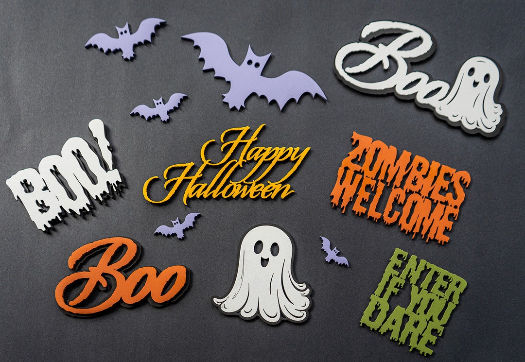 Halloween Magnets Set Add a Dash of Spooky Flair to Your Fridge Fun ...