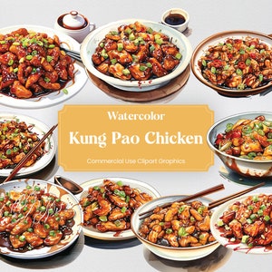 Aquarela Frango Kung Pao, 28 Culinária Chinesa, Cultura Alimentar Culinária Come Impressão Digital, Clipart PNG Fundo Transparente Uso Comercial