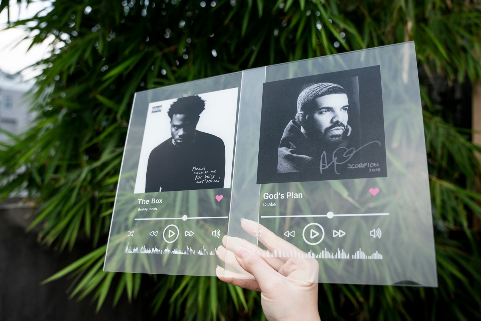 Personalized Spotify Album Cover Glass Acrylic Plaque Highest Etsy