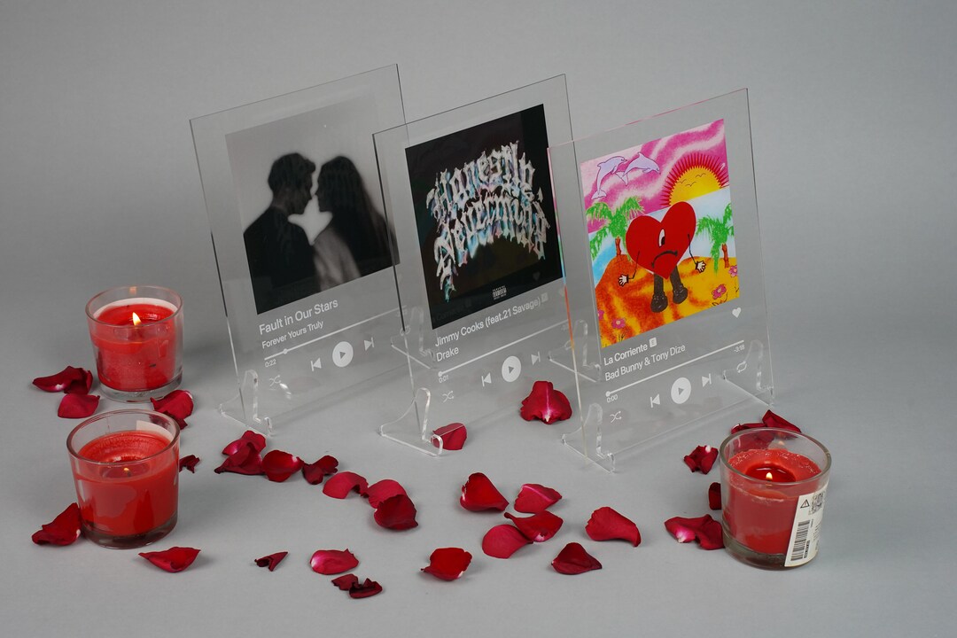 Custom Album Cover Glass Acrylic Plaque Highest Quality Etsy
