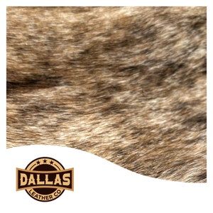 Genuine Leather Cuts | Tan Brindle | Pre-Cut Sheets Pick Size | Hair On Cowhide | Natural Cowhide | DLC