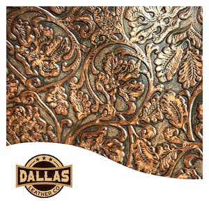 Embossed Leather Cuts | Cowboy Tool Indios | Pre-Cut Sheets Select Size | DLCo | Embossed Cowhide