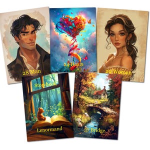 Storybook Lenormand - 45 cards - 74 x 105 mm - 400grams - glossy - Lenormand cards, oracle cards