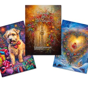 Touch of Christmas Lenormand - 74 x 105mm - 52 cards - glossy - 400 grams, Lenormand cards, Oracle cards.