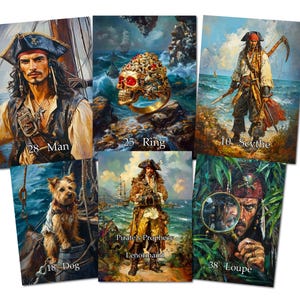 Pirate's Prophecy Lenormand – 46 kaarten orakeldeck – 74 x 105 mm – 400g glanzend