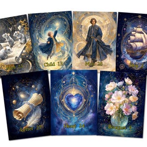 Lenormand I segreti della mappa cosmica - 36 carte con illustrazioni di mappe stellari - 400 g - carte oracolo - carte divinatorie.