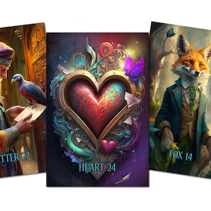 Le Puissant Lenormand - 54 cartes - 74 x 105 mm - 400 grammes - brillant