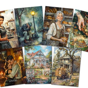 Kipper 1950 – 37 cartes – jeu d'oracle – 74 x 105 mm – 400 g – voyance