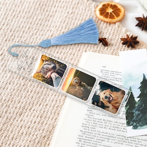 Custom Photo Bookmark, Personalized Photo Bookmark for Couple, Acrylic ...