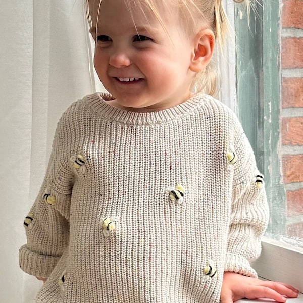 Baby/Toddler Embroidered Bee Sweater