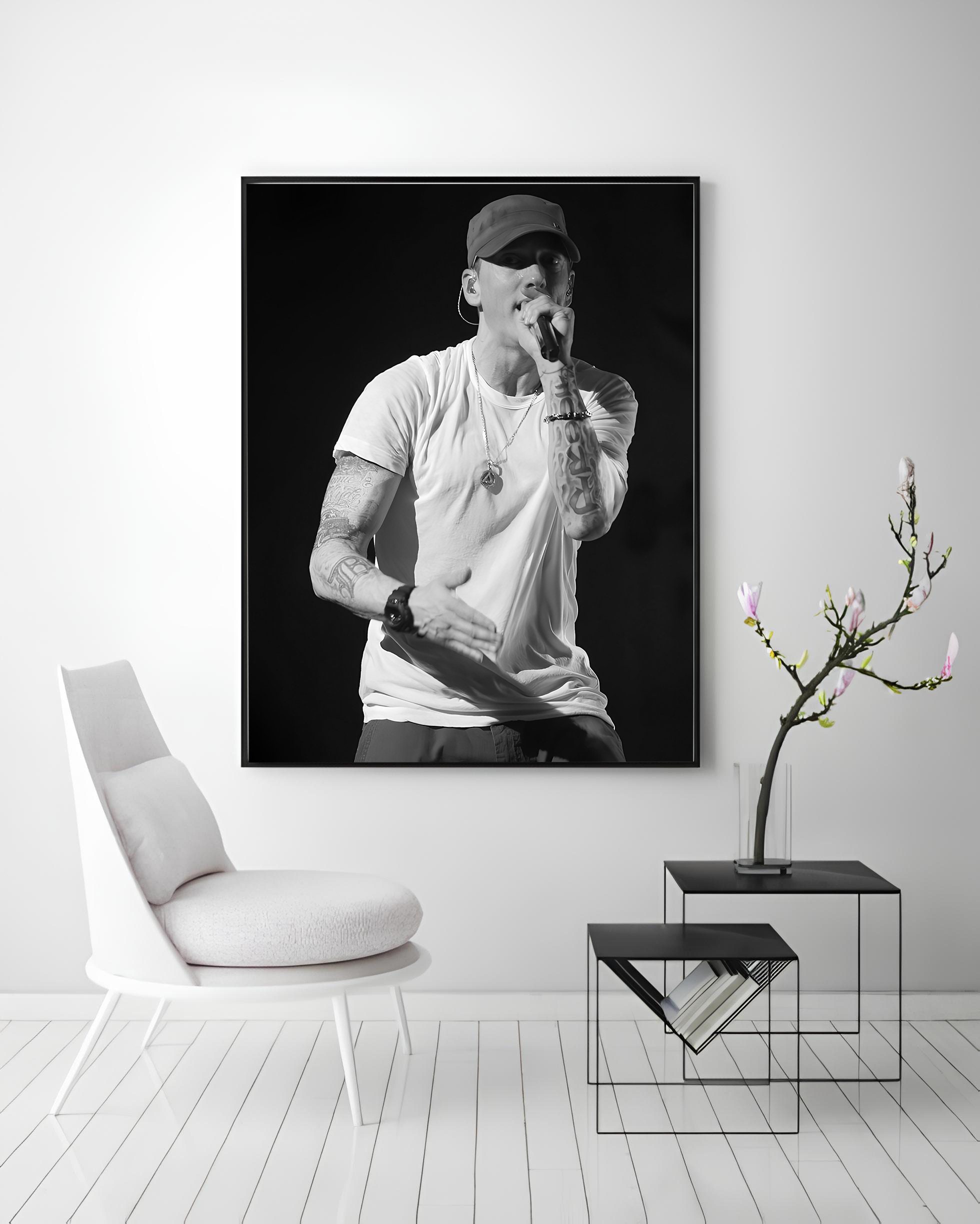The Famous American Rapper Eminem Art Poster Music Vintage Retro Kraft  Paper Sticker DIY Room Bar Cafe Living Room Wall Decor