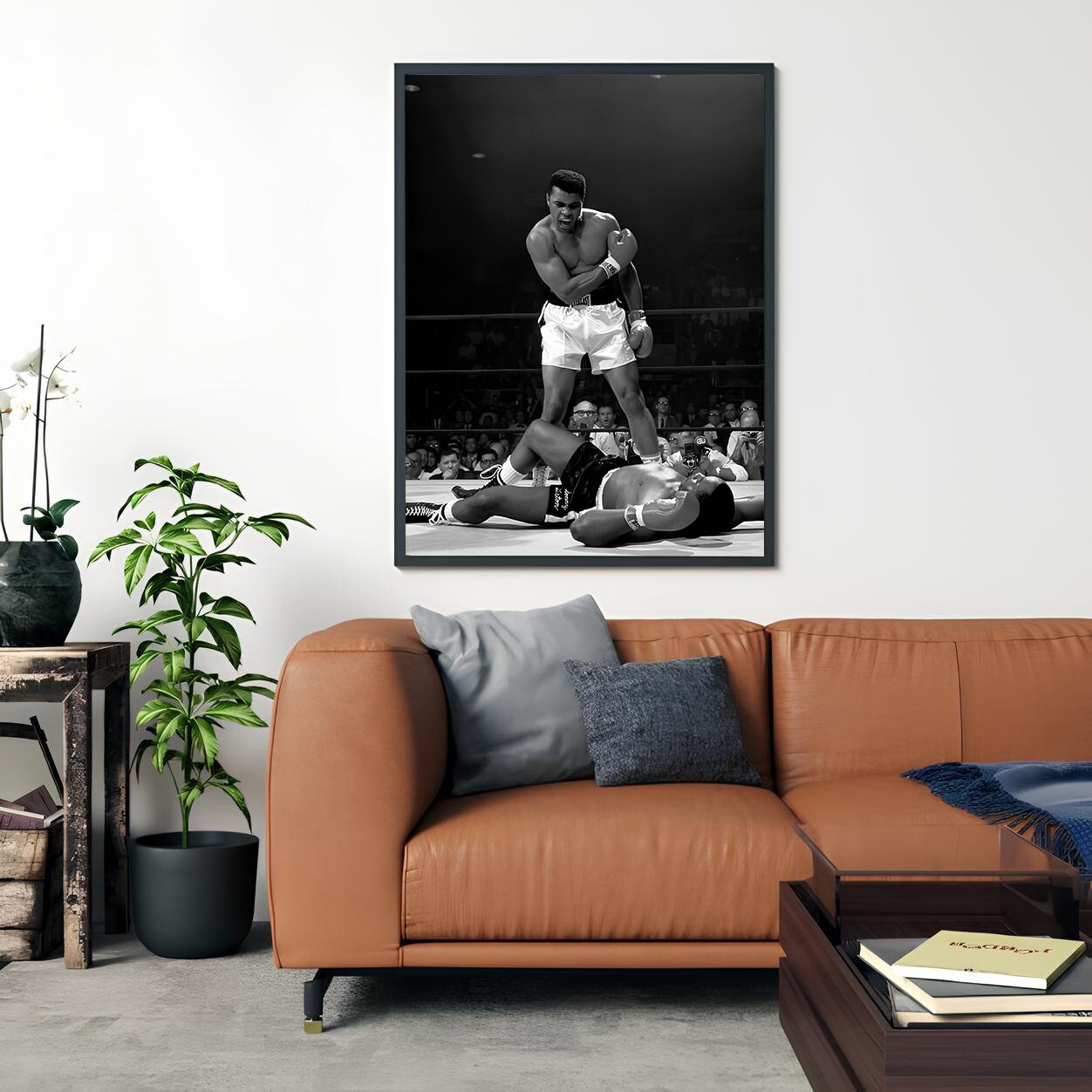 Muhammad Ali Print, Decor, Muhammad Ali Canvas, Vintage Poster, Black ...