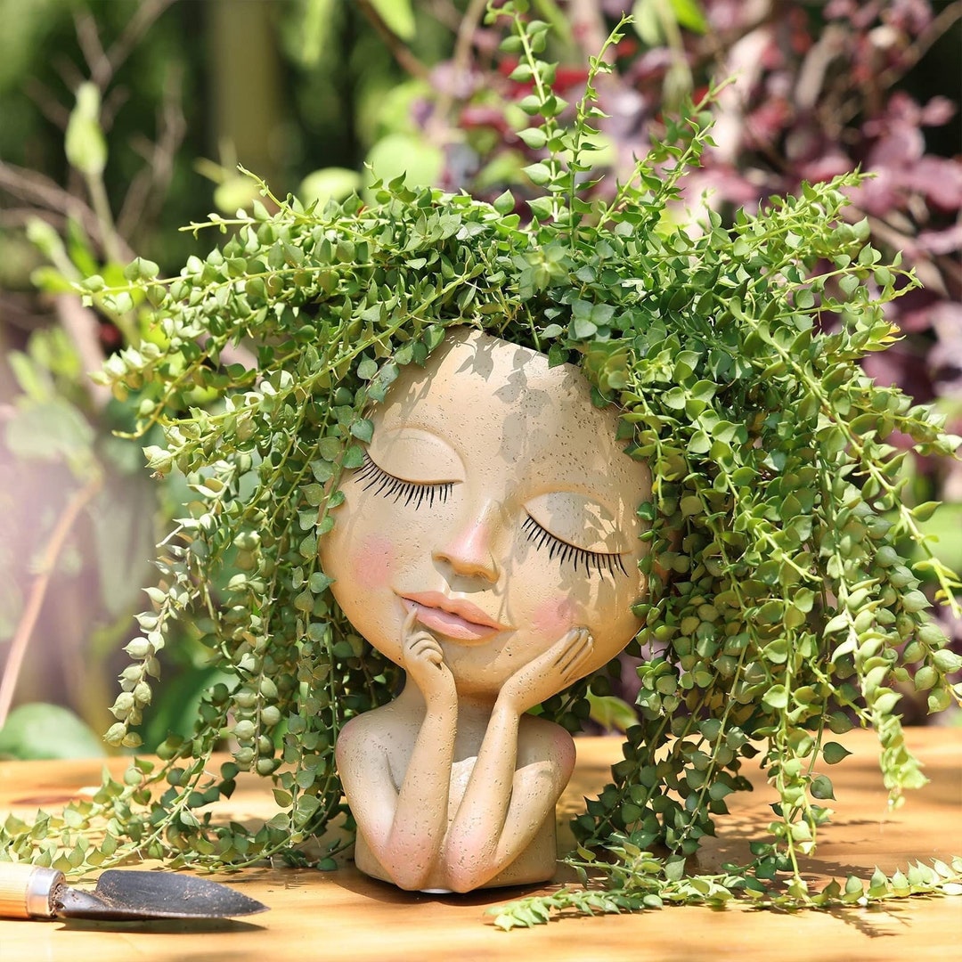 Goddess Resin Planter Pot Planter Ceramic Planter Etsy