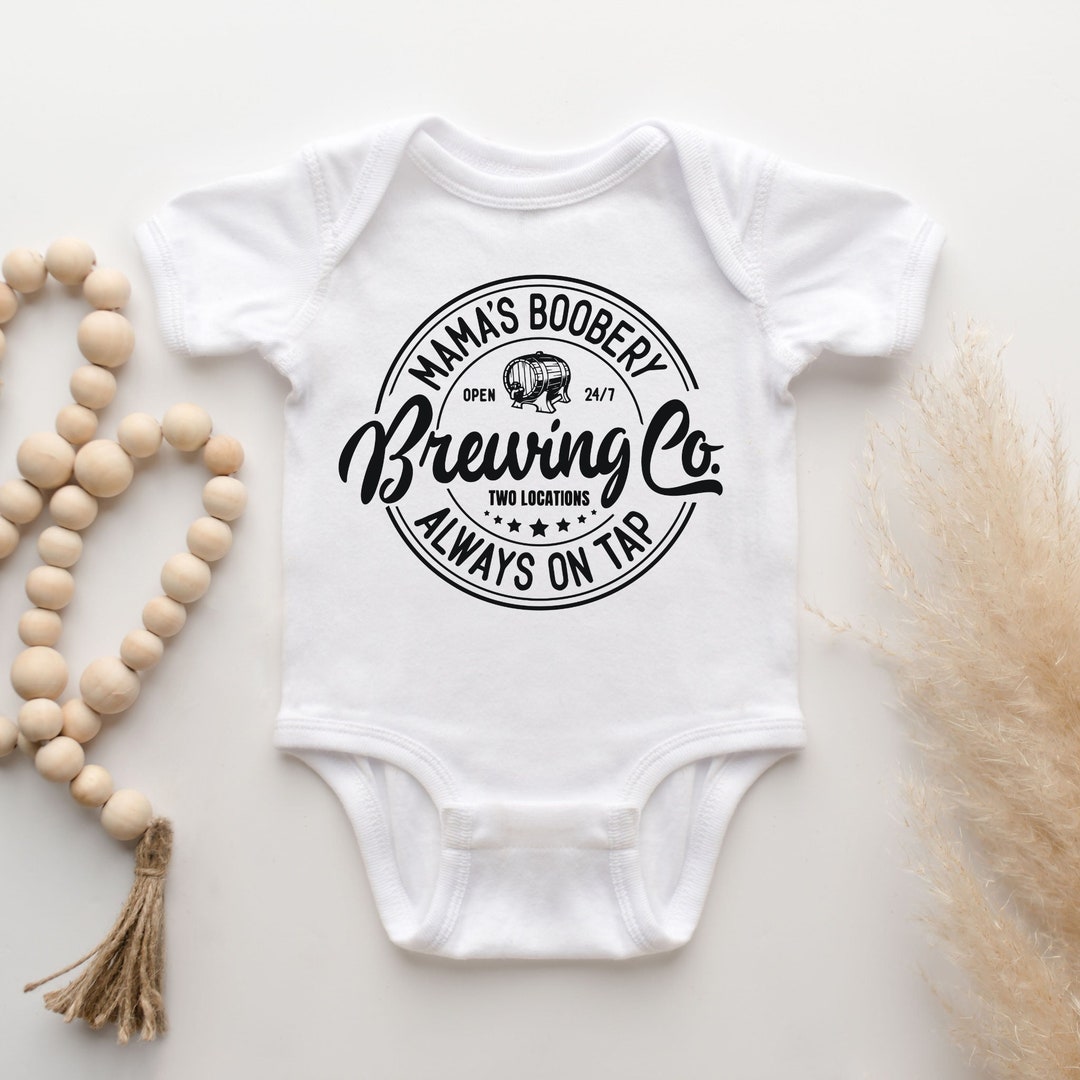 Funny Onesie, Mamas Boobery, Funny Baby Clothes, Cute Bodysuit, Baby ...