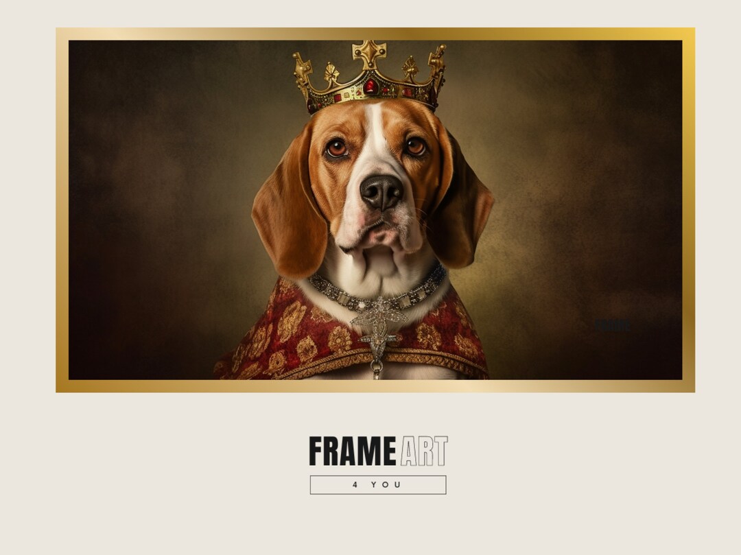 FRAME TV Art Royal Beagle Digital Art FRAMETV Art Dog K9 Bichon Frame ...