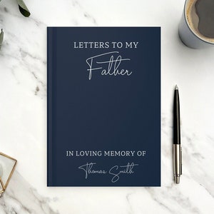Cartas a mi padre, diario conmemorativo, regalo por la pérdida de la madre, cuaderno de duelo entre el hijo y la hermana, madre en el cielo, regalo de condolencias por la muerte de una hija
