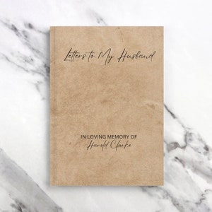 Letters to My Husband in Heaven, Loss of Husband Gift, Loss of Loved One Grief Journal, Husband Memorial Notebook, Thoughtful Widow Gift