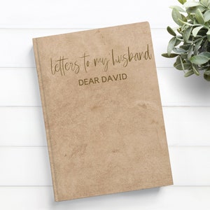 Cartas de amor a mi esposo, boda personalizada, regalo de cumpleaños de aniversario de la esposa, diario de cuaderno del día de recuerdo romántico personalizado